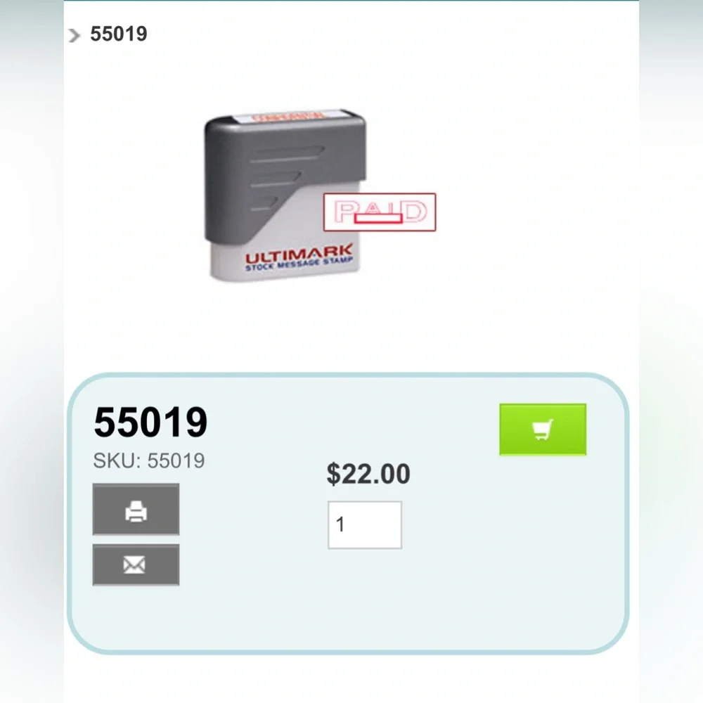 This brand is a good brand it is called ULTiMARK STOCK MESSAGE STAMP